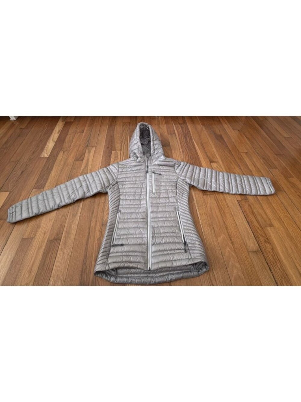 Patagonia Women’s Nano Puff Hooded Jacket Gray Lightweight Down Size XS (Q14)